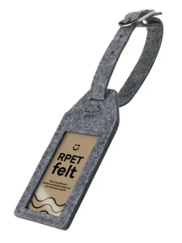 PORTA ETICHETTA PER VALIGIA ANNA IN FELTRO R-PET